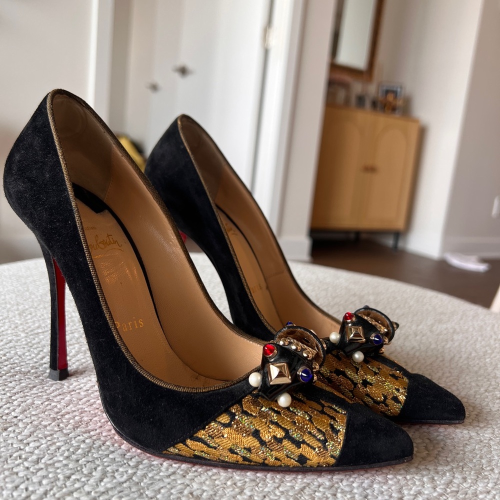 Christian Louboutin Tudor net 100 veau velour 100